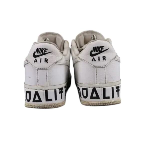 Nike Shoes Mens 6.5 Sneaker Air Force 1 Low Equality Lifestyle Leather AF1 White - Picture 6 of 16